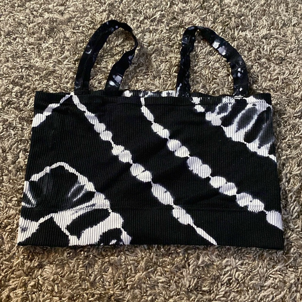 Tye dye black top